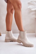 Botki Model Lewski 3611 Light Beige - Step in style Step in style Botki Model Lewski 3611 Light Beige - Step in style Step in style