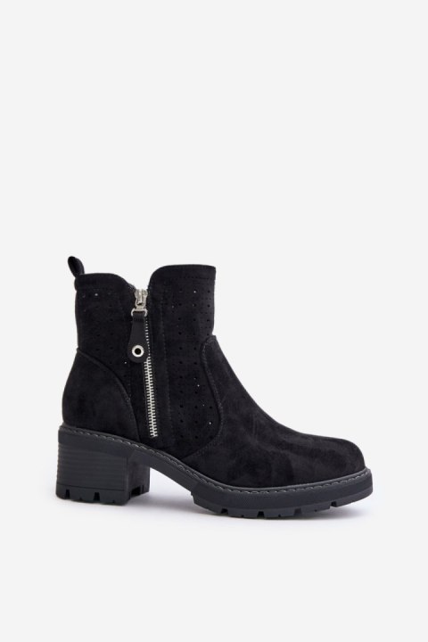 Botki Model Oviria M1537 Black - Step in style Step in style Botki Model Oviria M1537 Black - Step in style Step in style