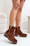Botki Model Oviria M1537 Brown - Step in style Step in style Botki Model Oviria M1537 Brown - Step in style Step in style