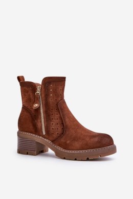 Botki Model Oviria M1537 Brown - Step in style Step in style