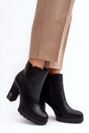 Botki Model Rasoda WZ688-8 Black - Step in style Step in style Botki Model Rasoda WZ688-8 Black - Step in style Step in style