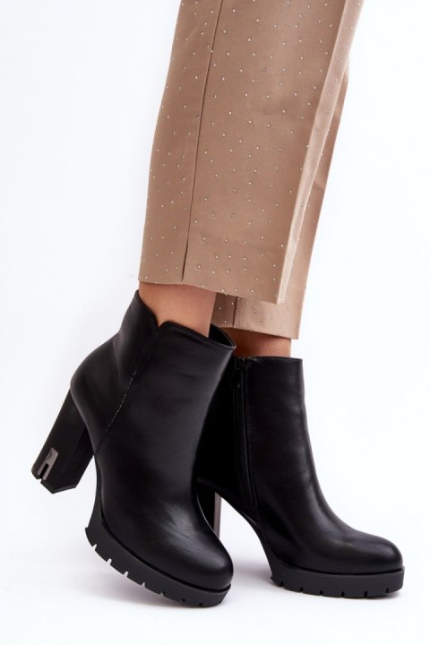Botki Model Rasoda WZ688-8 Black - Step in style Step in style Botki Model Rasoda WZ688-8 Black - Step in style Step in style
