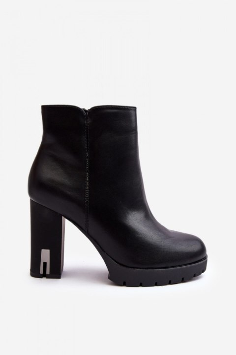 Botki Model Rasoda WZ688-8 Black - Step in style Step in style Botki Model Rasoda WZ688-8 Black - Step in style Step in style