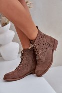 Botki Model S.Barski HY51-136 Brown - Step in style Step in style Botki Model S.Barski HY51-136 Brown - Step in style Step in style
