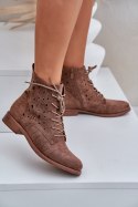Botki Model S.Barski HY51-136 Brown - Step in style Step in style Botki Model S.Barski HY51-136 Brown - Step in style Step in style
