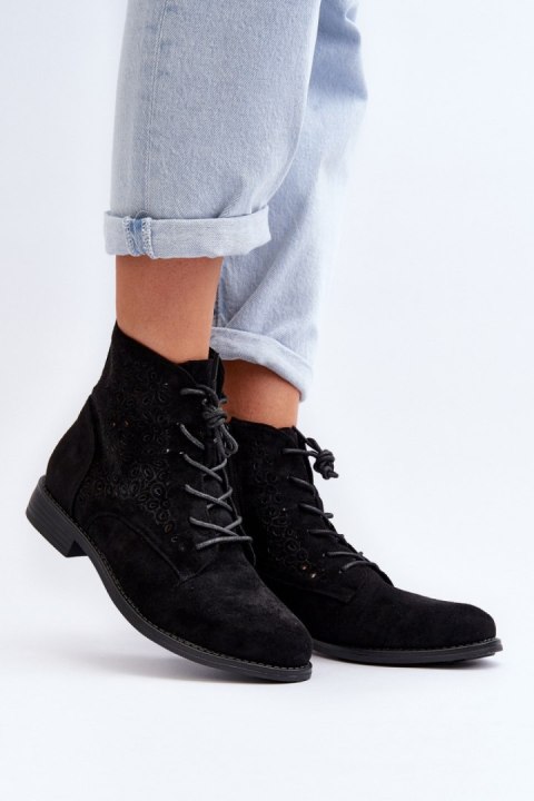 Botki Model S.Barski HY66-136 Black - Step in style Step in style Botki Model S.Barski HY66-136 Black - Step in style Step in style