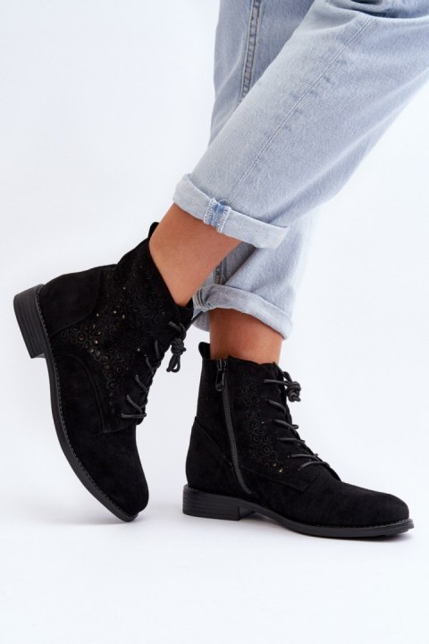 Botki Model S.Barski HY66-136 Black - Step in style Step in style Botki Model S.Barski HY66-136 Black - Step in style Step in style
