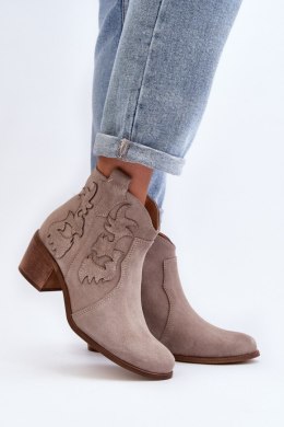 Botki Model Zazoo 3426 Cappuccino - Step in style Step in style