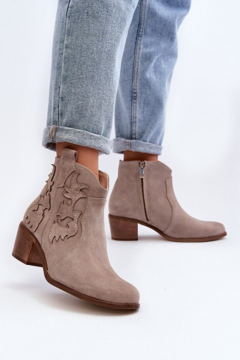 Botki Model Zazoo 3426 Cappuccino - Step in style Step in style Botki Model Zazoo 3426 Cappuccino - Step in style Step in style