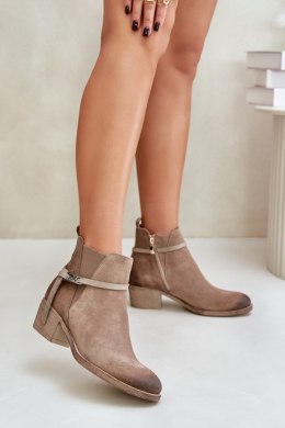 Botki Model Zazoo 60478 Beige - Step in style Step in style