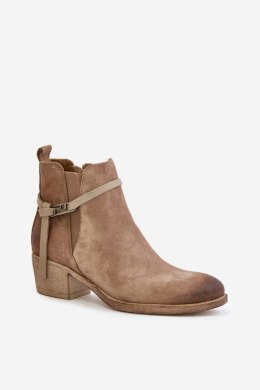Botki Model Zazoo 60478 Beige - Step in style Step in style