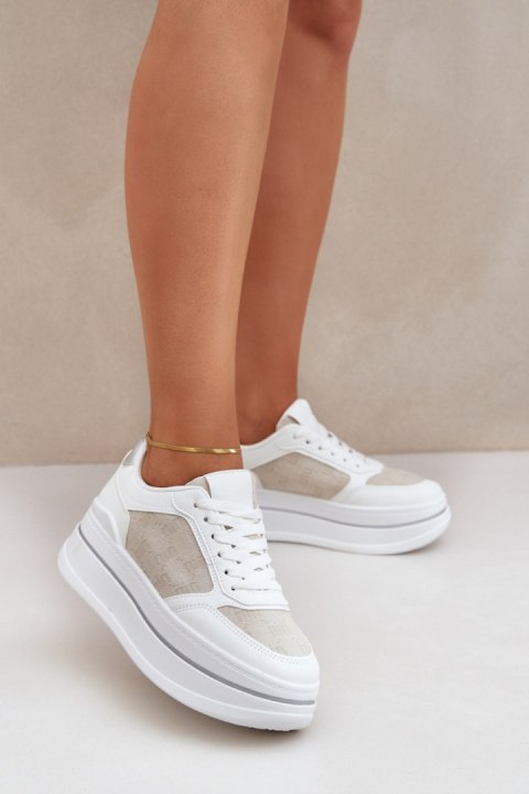 Buty Sportowe Model Fenarra LA312P White - Step in style Step in style Buty Sportowe Model Fenarra LA312P White - Step in style Step in style