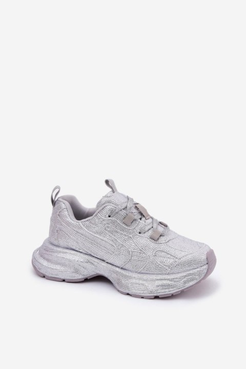 Buty Sportowe Model Porrot YY-102 Silver - Step in style Step in style Buty Sportowe Model Porrot YY-102 Silver - Step in style Step in style
