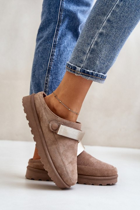 Kapcie Model Azida YY-12 Brown - Step in style Step in style Kapcie Model Azida YY-12 Brown - Step in style Step in style