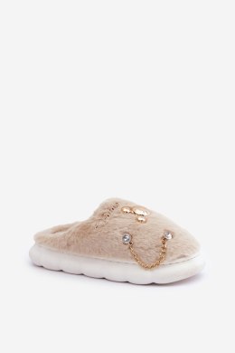 Kapcie Model Ivelfedi BG186P Beige - Step in style Step in style