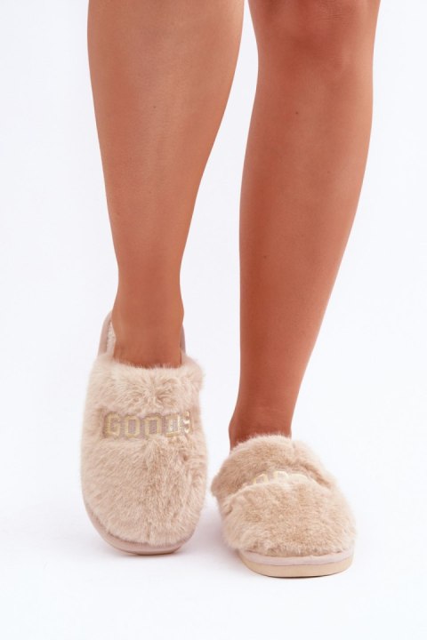 Kapcie Model Kalelia YL-307 Beige - Step in style Step in style Kapcie Model Kalelia YL-307 Beige - Step in style Step in style