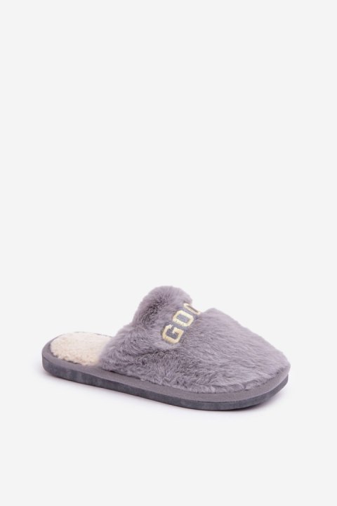 Kapcie Model Kalelia YL-307 Grey - Step in style Step in style Kapcie Model Kalelia YL-307 Grey - Step in style Step in style