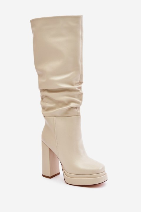 Kozaki Model Beridra C-263 Light Beige - Step in style Step in style Kozaki Model Beridra C-263 Light Beige - Step in style Step in style