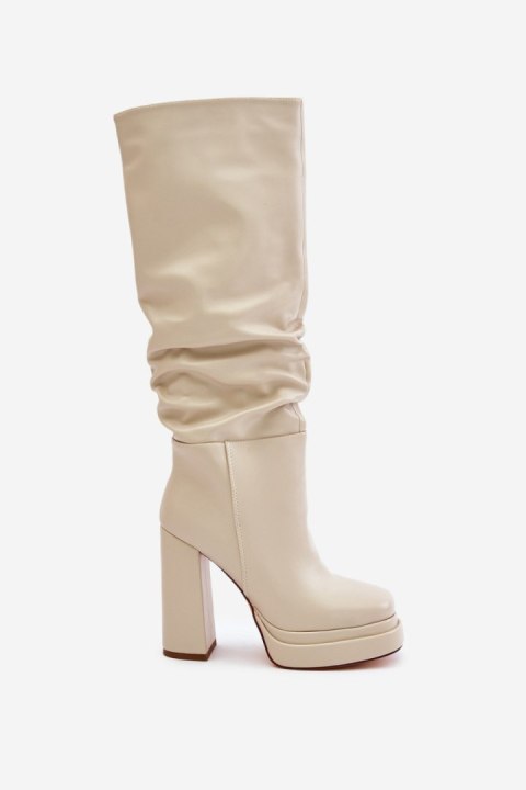 Kozaki Model Beridra C-263 Light Beige - Step in style Step in style Kozaki Model Beridra C-263 Light Beige - Step in style Step in style