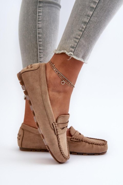 Mokasyny Model Glimris 24PB02-7673 Dark Beige - Step in style Step in style Mokasyny Model Glimris 24PB02-7673 Dark Beige - Step in style Step in style