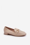 Mokasyny Model Iluvana FF-33 Beige - Step in style Step in style Mokasyny Model Iluvana FF-33 Beige - Step in style Step in style