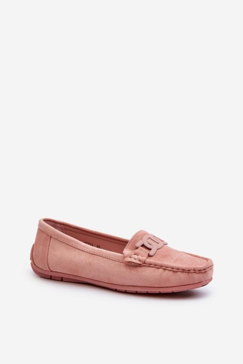 Mokasyny Model Rabell DF711 Light Pink - Step in style Step in style Mokasyny Model Rabell DF711 Light Pink - Step in style Step in style
