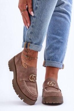 Półbuty Model Rosefalls 20153 Dark Beige Zamsz - Step in style Step in style