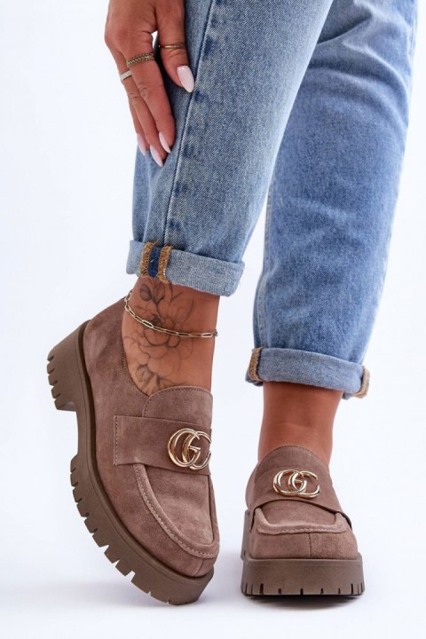 Półbuty Model Rosefalls 20153 Dark Beige Zamsz - Step in style Step in style Półbuty Model Rosefalls 20153 Dark Beige Zamsz - Step in style Step in style