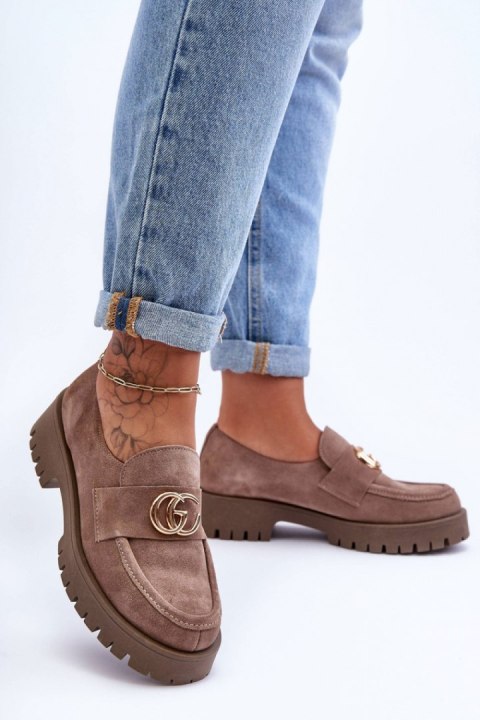 Półbuty Model Rosefalls 20153 Dark Beige Zamsz - Step in style Step in style Półbuty Model Rosefalls 20153 Dark Beige Zamsz - Step in style Step in style