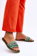 Sandał Klapki Model Bellisa CK270P Green - Step in style Step in style Sandał Klapki Model Bellisa CK270P Green - Step in style Step in style