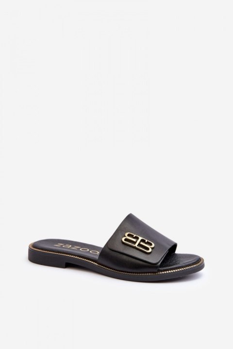 Sandał Klapki Model Zazoo 40384 Black - Step in style Step in style Sandał Klapki Model Zazoo 40384 Black - Step in style Step in style