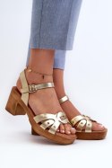 Sandały Model Assames 24SD98-6758 Gold - Step in style Step in style Sandały Model Assames 24SD98-6758 Gold - Step in style Step in style