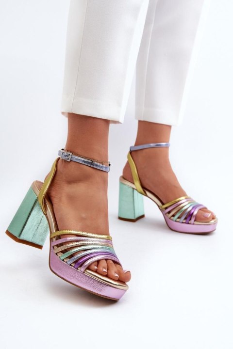 Sandały Model DA CR920 Multicolor Violet - Step in style Step in style Sandały Model DA CR920 Multicolor Violet - Step in style Step in style