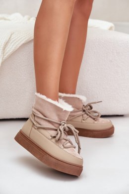 Śniegowce Model Aziara 8933 Beige - Step in style Step in style