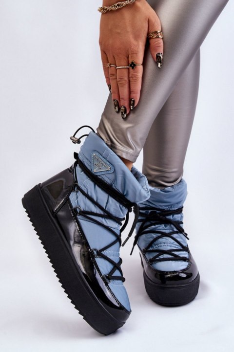 Śniegowce Model Carrios HY845-6 Blue - Step in style Step in style Śniegowce Model Carrios HY845-6 Blue - Step in style Step in style