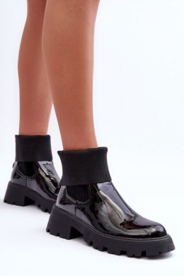 Sztyblety Model Pavo DES925M Black Lakier - Step in style Step in style