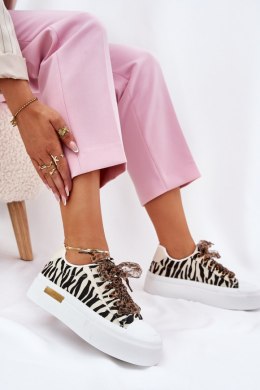 Trampki Model Zidora PC2806 Beige/Zebra - Step in style Step in style