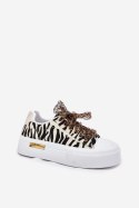 Trampki Model Zidora PC2806 Beige/Zebra - Step in style Step in style Trampki Model Zidora PC2806 Beige/Zebra - Step in style Step in style