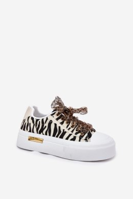 Trampki Model Zidora PC2806 Beige/Zebra - Step in style Step in style
