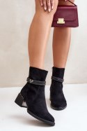 Botki Model DA MR880-027 Black - Step in style Step in style Botki Model DA MR880-027 Black - Step in style Step in style