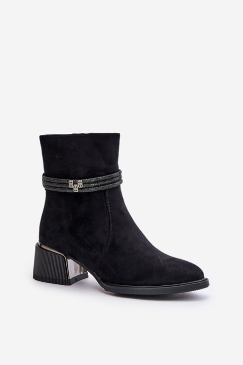 Botki Model DA MR880-027 Black - Step in style Step in style Botki Model DA MR880-027 Black - Step in style Step in style
