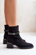 Botki Model DA MR880-027 Black - Step in style Step in style Botki Model DA MR880-027 Black - Step in style Step in style