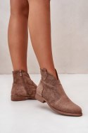 Botki Model S.Barski HY42-151 Brown - Step in style Step in style Botki Model S.Barski HY42-151 Brown - Step in style Step in style