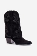 Botki Model S.Barski HY42-153 Black - Step in style Step in style Botki Model S.Barski HY42-153 Black - Step in style Step in style