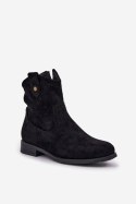 Botki Model S.Barski HY51-063 Black - Step in style Step in style Botki Model S.Barski HY51-063 Black - Step in style Step in style