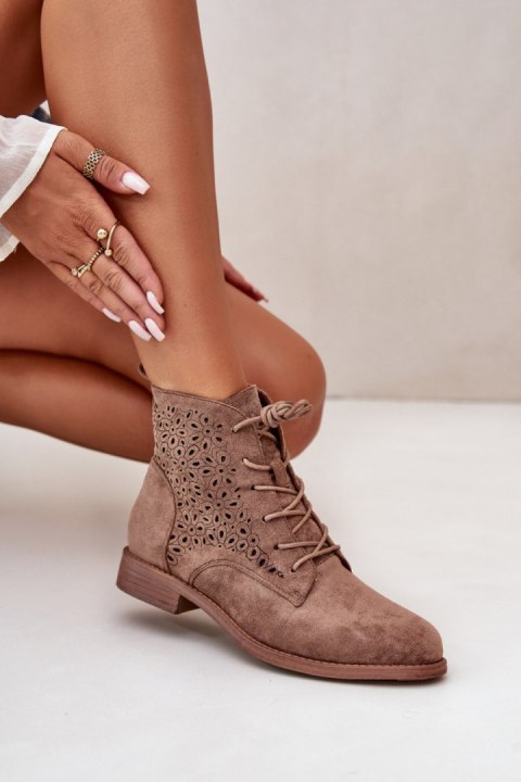Botki Model S.Barski HY66-136 Brown - Step in style Step in style Botki Model S.Barski HY66-136 Brown - Step in style Step in style