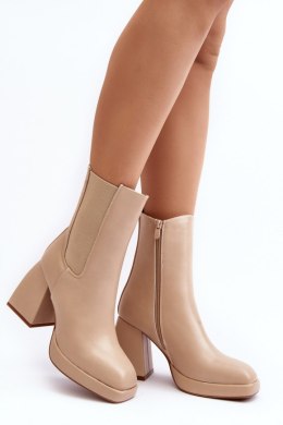Botki Model Stelares 5892 Beige - Step in style Step in style