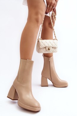 Botki Model Stelares 5892 Beige - Step in style Step in style