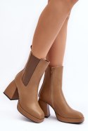 Botki Model Stelares 5892 Brown - Step in style Step in style Botki Model Stelares 5892 Brown - Step in style Step in style