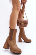 Botki Model Stelares 5892 Brown - Step in style Step in style Botki Model Stelares 5892 Brown - Step in style Step in style